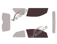 Glazing template - front window kit - Ford Fiesta (5) 3 doors (2002 - 2008) Glazing template - front window kit - Ford Fiesta (5) 3 doors (2002 - 2008)