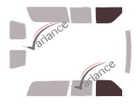 Plantilla de acristalamiento - kit de ventana delantera - Holden Suburban 6 puertas (1997 - 2000) Plantilla de acristalamiento - kit de ventana delantera - Holden Suburban 6 puertas (1997 - 2000)