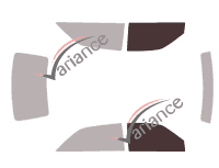 Gabarit vitrage - kit vitres avant - Holden Astra (3) 3 portes (1995 - 1998)