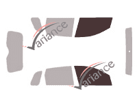 Glazing template - front window kit - Ford Fiesta (5) 5 doors (2002 - 2008) Glazing template - front window kit - Ford Fiesta (5) 5 doors (2002 - 2008)