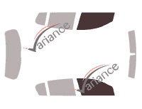 Glazing template - front window kit - Holden Astra (5) 5 doors (2004 - 2009)