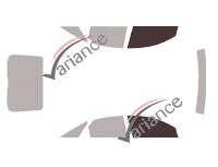 Glazing template - front window kit - Holden Vectra (2) 5 doors (2003 - 2006)