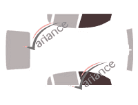 Glazing template - front window kit - Holden Vectra (2) Berline 4 doors (2003 - 2006)
