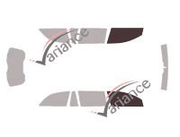 Glazing template - front window kit - Holden Vectra (2) Wagon Break 5 doors (2003 - 2006)