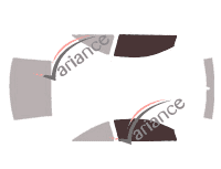 Gabarit vitrage - kit vitres avant - Holden Astra (4) Coupé 3 portes (1998 - 2003)
