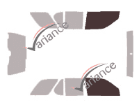 Gabarit vitrage - kit vitres avant - Holden Frontera 5 portes (1998 - 2003)