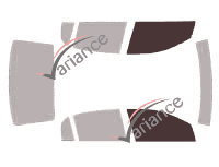 Plantilla de acristalamiento - kit de ventana delantera - Holden Astra (4) Classic Sedan 4 puertas (1998 - 2005)