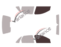 Verglasungsschablone - Fensterkit vorne - Holden Barina (4) 5-türig (2001 - 2005)