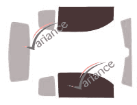 Plantilla de acristalamiento - kit de ventana delantera - Aixam City (1) 3 puertas (2003 - 2010) Plantilla de acristalamiento - kit de ventana delantera - Aixam City (1) 3 puertas (2003 - 2010)
