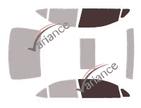 Gabarit vitrage - kit vitres avant - Lexus HS Berline 4 portes (2009 - 2017)