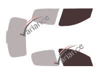 Glazing template - front window kit - Peugeot 206 (1) Berline 4 doors (2006 - 2018) Glazing template - front window kit - Peugeot 206 (1) Berline 4 doors (2006 - 2018)