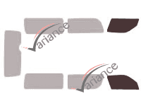 Glazing template - front window kit - Toyota Hiace (5) 5 doors (2004 - 2019) Glazing template - front window kit - Toyota Hiace (5) 5 doors (2004 - 2019)