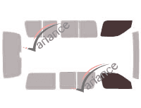 Glazing template - front window kit - Toyota Hiace (4) 4 doors (1995 - 2006) Glazing template - front window kit - Toyota Hiace (4) 4 doors (1995 - 2006)