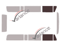 Glazing template - front window kit - Volkswagen Transporter T2 (2) Combi 4 doors (1967 - 1979) Glazing template - front window kit - Volkswagen Transporter T2 (2) Combi 4 doors (1967 - 1979)