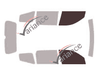 Gabarit vitrage - kit vitres avant - Kia Borrego 5 portes (2008 - 2019) Gabarit vitrage - kit vitres avant - Kia Borrego 5 portes (2008 - 2019)