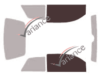 Plantilla de acristalamiento - kit de ventana delantera - Aixam Crossline 3 puertas (2006 - 2015)