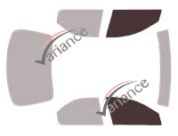 Glazing template - front window kit - Chrysler Stratus Berline 4 doors (1995 - 2001) Glazing template - front window kit - Chrysler Stratus Berline 4 doors (1995 - 2001)