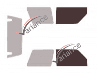 Glazing template - front window kit - Daihatsu Feroza 3 doors (1989 - 1997) Glazing template - front window kit - Daihatsu Feroza 3 doors (1989 - 1997)