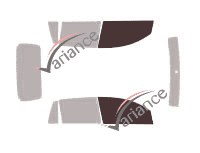 Glazing template - front window kit - Daihatsu Sirion 5 doors (2003 - 2012)