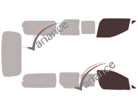 Glazing template - front window kit - Hyundai i800 5-door (since 2008) Glazing template - front window kit - Hyundai i800 5-door (since 2008)