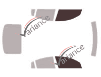 Gabarit vitrage - kit vitres avant - Mazda Axela Berline 4 portes (2004 - 2009)