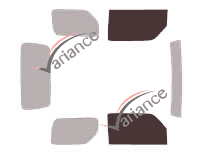 Glazing template - front window kit - Santana Jimny 3 doors (2001 - 2011) Glazing template - front window kit - Santana Jimny 3 doors (2001 - 2011)