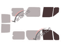 Verglasungsschablone - Fensterkit vorne - Ford Tourneo (1) Connect Long 6-türig (2002 - 2012) Verglasungsschablone - Fensterkit vorne - Ford Tourneo (1) Connect Long 6-türig (2002 - 2012)