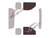 Glazing template - front window kit - Ford Ranger (2) King Cab Pick-up 2 doors (2006 - 2012) Glazing template - front window kit - Ford Ranger (2) King Cab Pick-up 2 doors (2006 - 2012)