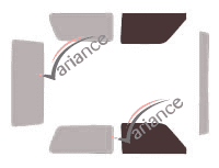 Glazing template - front window kit - Lada Niva 3 doors (since 1992) Glazing template - front window kit - Lada Niva 3 doors (since 1992)