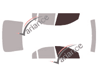 Glazing template - front window kit - Ford Mondeo (2) Berline 4 doors (2000 - 2007) Glazing template - front window kit - Ford Mondeo (2) Berline 4 doors (2000 - 2007)