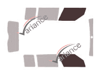 Plantilla de acristalamiento - kit de ventana delantera - Skoda Yeti 5 puertas (2009 - 2017) Plantilla de acristalamiento - kit de ventana delantera - Skoda Yeti 5 puertas (2009 - 2017)