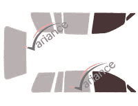 Glazing template - front window kit - Nissan Prairie 5 doors (1988 - 1998) Glazing template - front window kit - Nissan Prairie 5 doors (1988 - 1998)