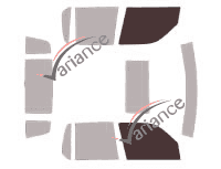 Gabarit vitrage - kit vitres avant - Ford Explorer (3) Sport Trac Pick-up 4 portes (2000 - 2006)