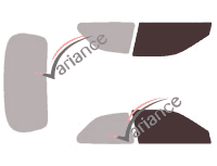 Glazing template - front window kit - Honda Civic (6) 3 doors (1996 - 2001) Glazing template - front window kit - Honda Civic (6) 3 doors (1996 - 2001)
