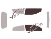 Glazing template - front window kit - Honda Civic (7) Type-R 3 doors (2001 - 2007) Glazing template - front window kit - Honda Civic (7) Type-R 3 doors (2001 - 2007)