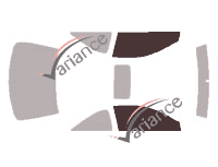 Glazing template - front window kit - Honda Accord (6) Coupé 2 doors (1998 - 2003) Glazing template - front window kit - Honda Accord (6) Coupé 2 doors (1998 - 2003)