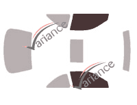 Glazing template - front window kit - Honda Civic (6) Coupe 2 doors (1996 - 1998) Glazing template - front window kit - Honda Civic (6) Coupe 2 doors (1996 - 1998)