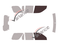 Glazing template - front window kit - Honda CR-V (2) 5 doors (2001 - 2007) Glazing template - front window kit - Honda CR-V (2) 5 doors (2001 - 2007)