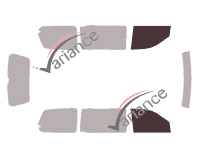 Glazing template - front window kit - Honda Odyssey (2) 5 doors (1999 - 2004) Glazing template - front window kit - Honda Odyssey (2) 5 doors (1999 - 2004)