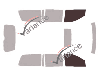 Glazing template - front window kit - Honda Odyssey (3) 5 doors (2004 - 2010) Glazing template - front window kit - Honda Odyssey (3) 5 doors (2004 - 2010)