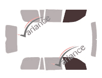 Glazing template - front window kit - Honda Pilot (1) 5 doors (2003 - 2008) Glazing template - front window kit - Honda Pilot (1) 5 doors (2003 - 2008)