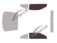 Mascherina per vetri - kit vetri anteriori - Hyundai Coupe 3 porte (2002 - 2009) Mascherina per vetri - kit vetri anteriori - Hyundai Coupe 3 porte (2002 - 2009)