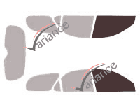 Gabarit vitrage - kit vitres avant - Hyundai Lantra Break 5 portes (1996 - 2002) Gabarit vitrage - kit vitres avant - Hyundai Lantra Break 5 portes (1996 - 2002)