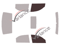Gabarit vitrage - kit vitres avant - Hyundai Sonata (4) Berline 4 portes (2002 - 2005)