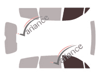 Verglasungsschablone - Fensterkit vorne - Hyundai Trajet 5 Türen (2000 - 2008)