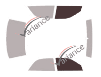 Glazing template - front window kit - Hyundai XG Berline 4 doors (1998 - 2006) Glazing template - front window kit - Hyundai XG Berline 4 doors (1998 - 2006)