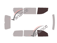 Glazing template - front window kit - Isuzu Oasis 5 doors (1999 - 2003) Glazing template - front window kit - Isuzu Oasis 5 doors (1999 - 2003)