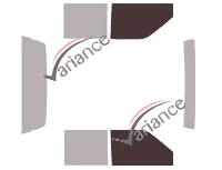 Plantilla de acristalamiento - kit de ventanilla delantera - Isuzu Pick Up Crew Cab 4 puertas (1998 - 2004)
