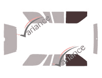 Gabarit vitrage - kit vitres avant - Isuzu Rodeo (2) 5 portes (1993 - 1998) Gabarit vitrage - kit vitres avant - Isuzu Rodeo (2) 5 portes (1993 - 1998)