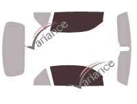Glazing template - front window kit - Jaguar XK Cabriolet 2 doors (1997 - 2006)